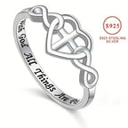 Cross Heart-shaped Ring For Men And Women - Viexta