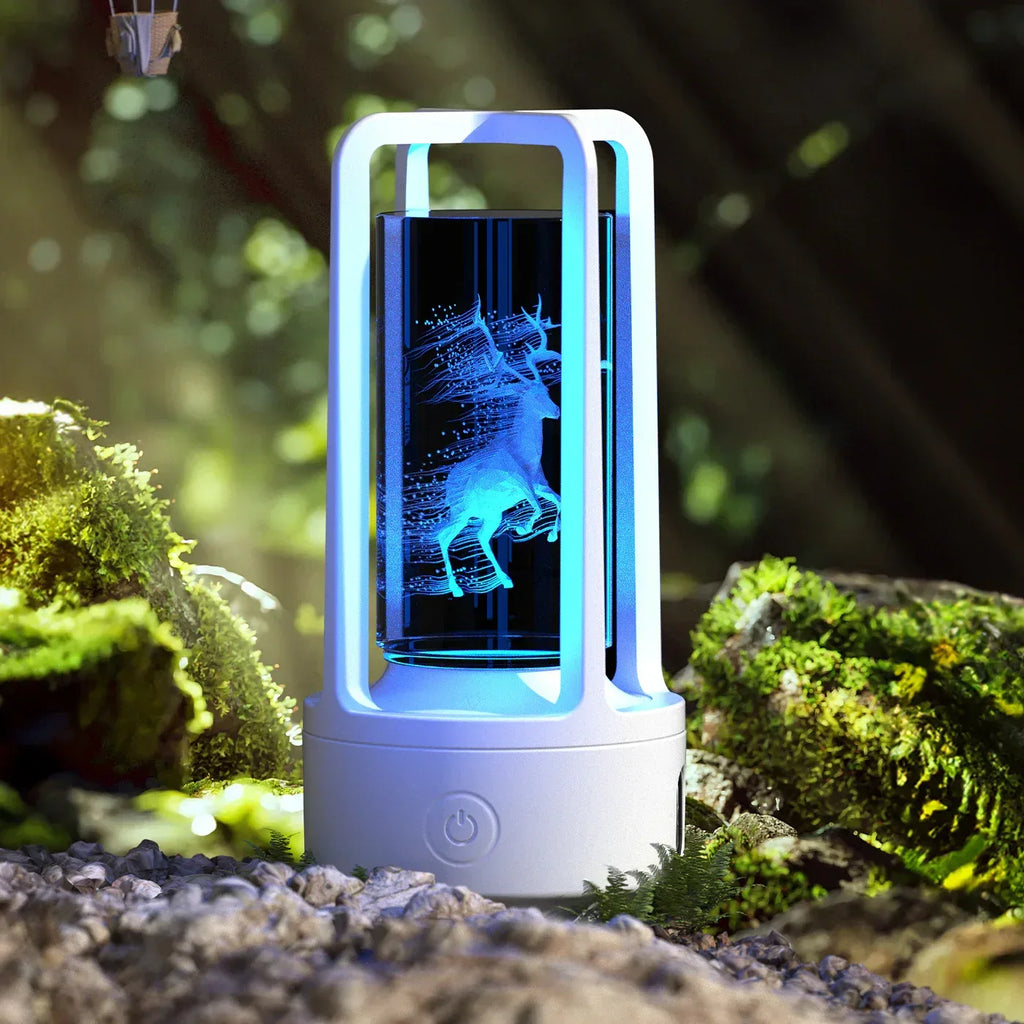 Creative 2 In 1 Audio Acrylic Crystal Lamp - Viexta
