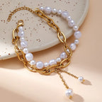 Pearl Titanium Steel Bracelet - Viexta