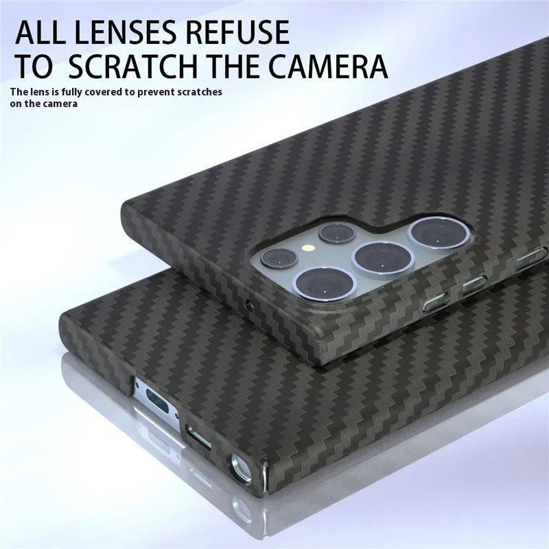 Carbon Fiber Hard Shell Samsung S Series Phone Case - Viexta