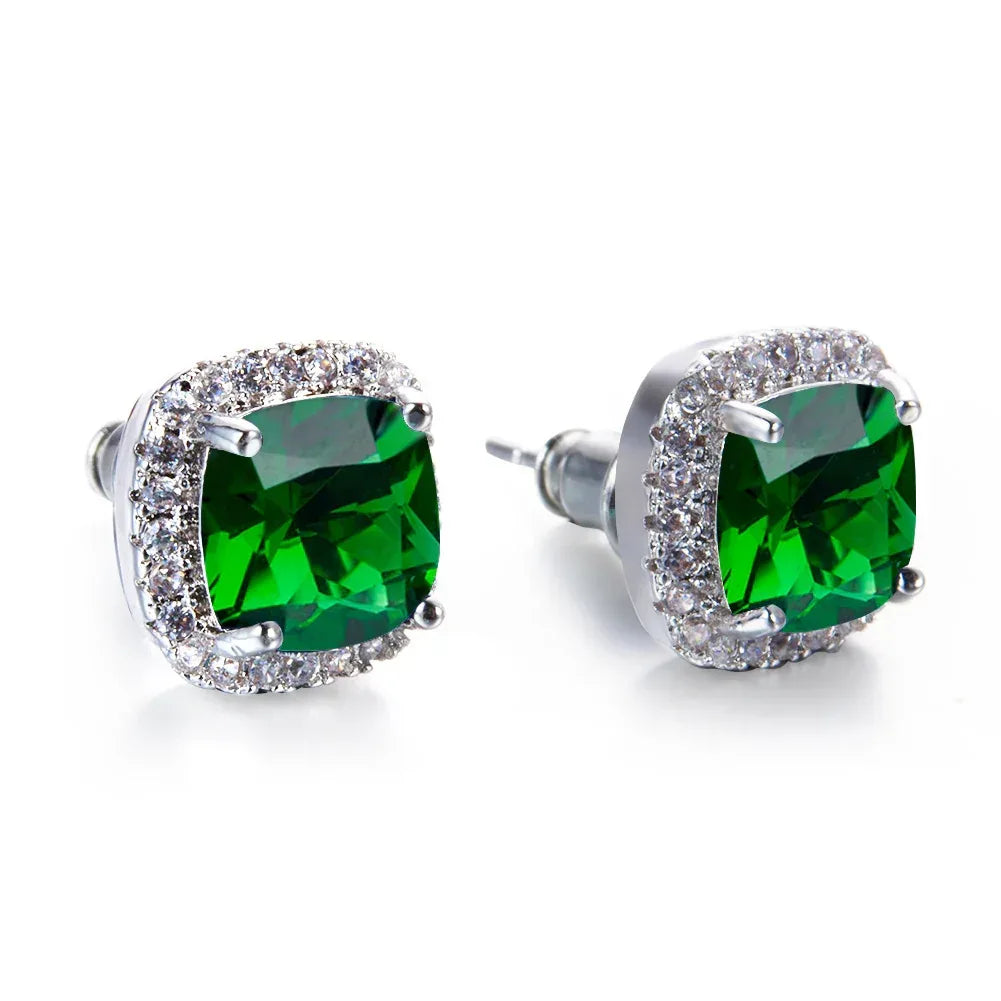 Korean-style Zircon Stud Earrings - Viexta