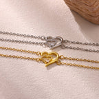 Adjustable Heart Zircon Bracelet