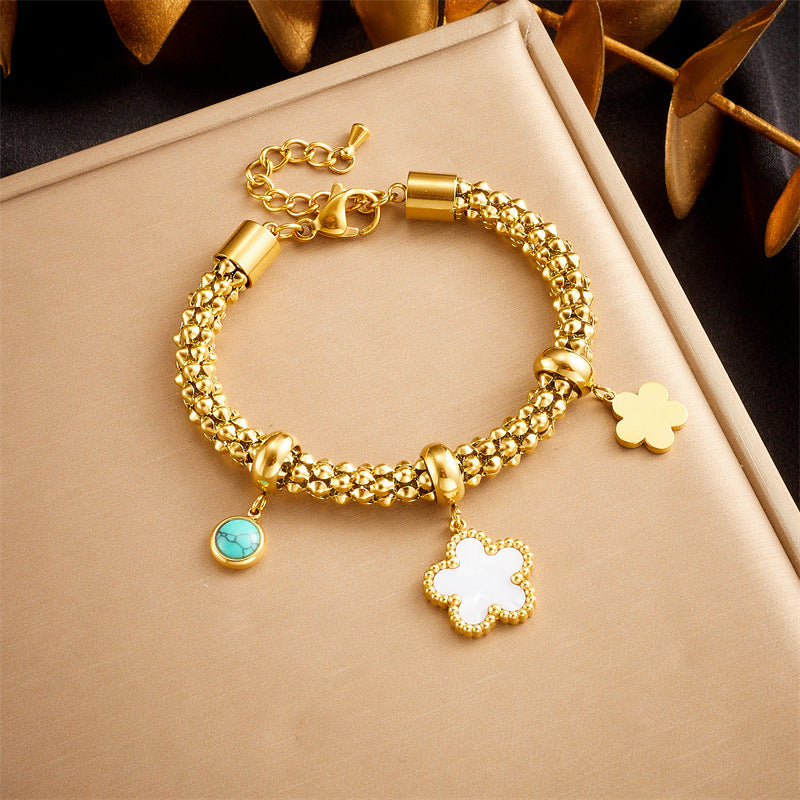 Retro Stainless Steel Star Bracelet