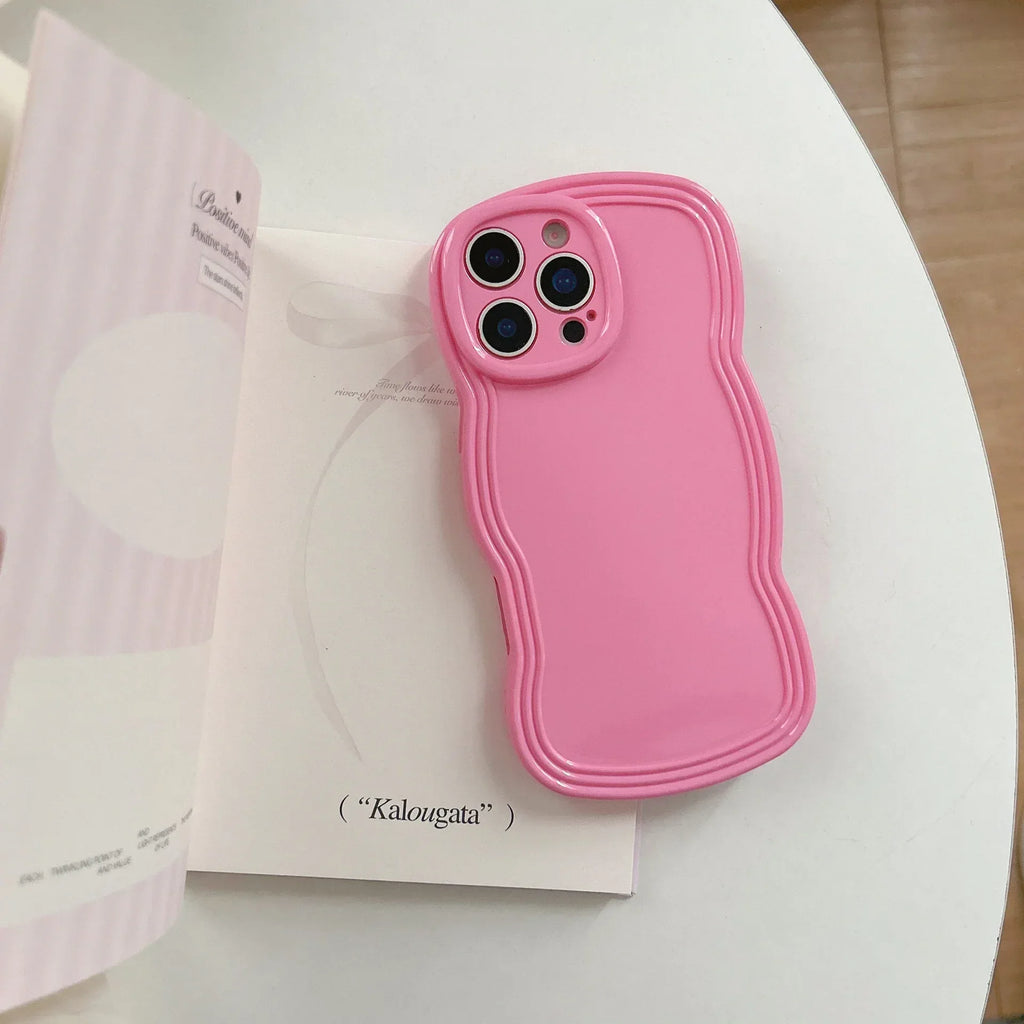 Cream Candy Color Wave iPhone Case - Viexta