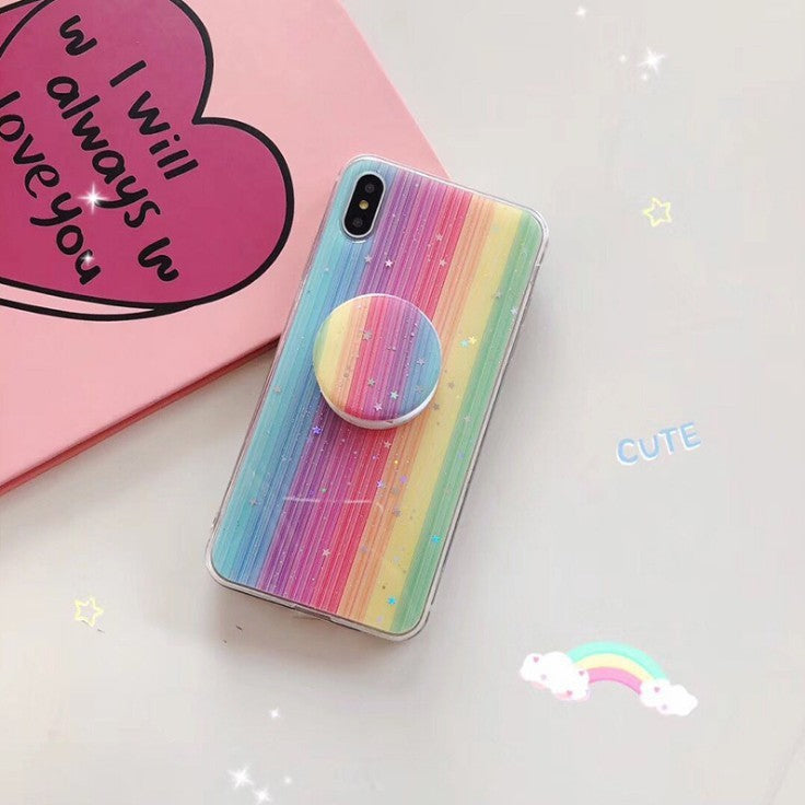 Epoxy Rainbow Gradient iPhone Case