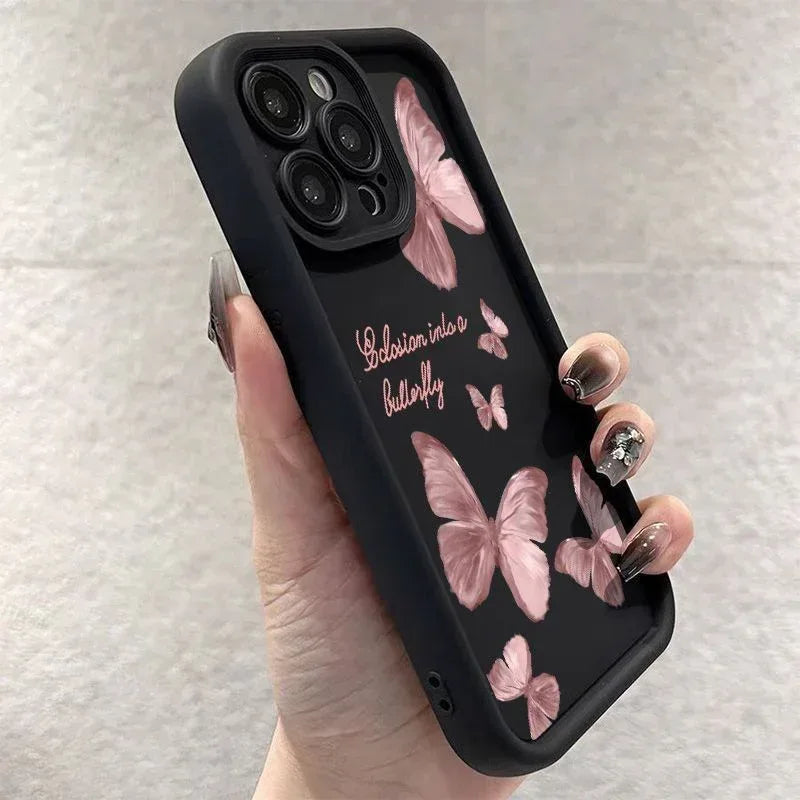 Butterfly Drop-resistant iPhone Soft Case - Viexta