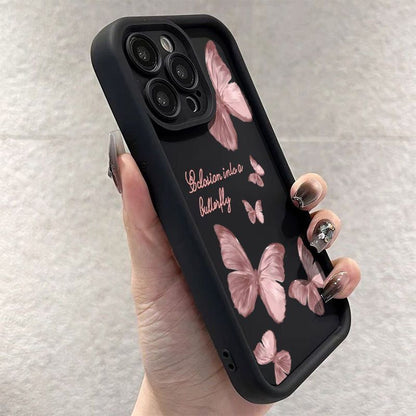 Butterfly Drop-resistant iPhone Soft Case