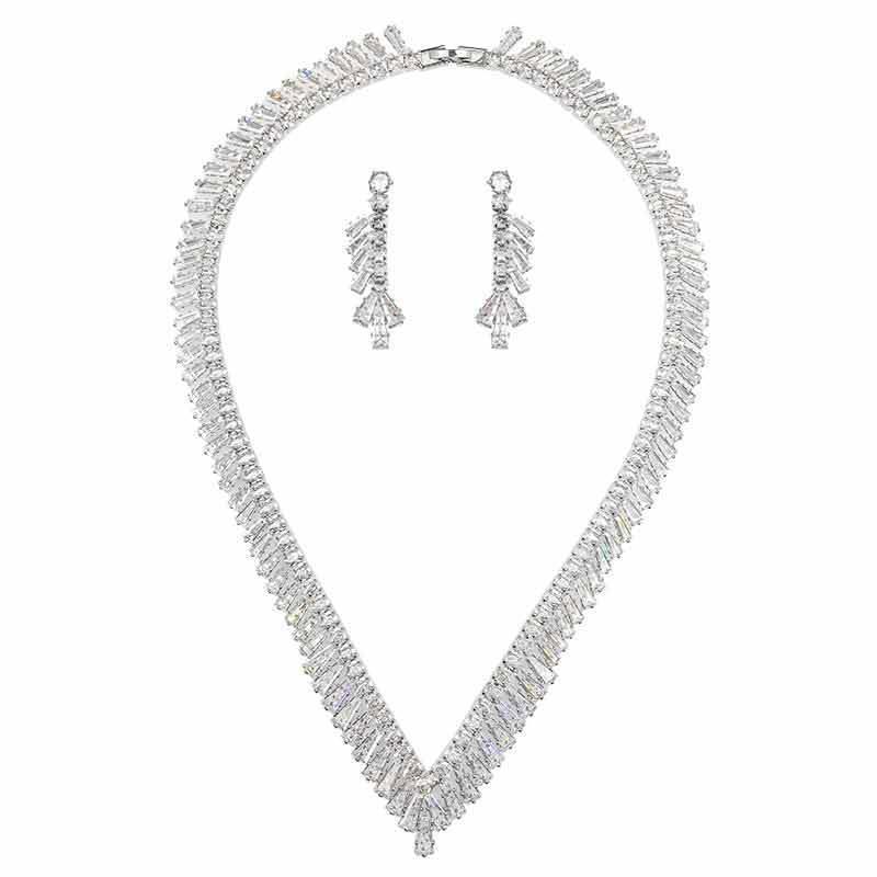 zircon-necklace-earring-set - Viexta