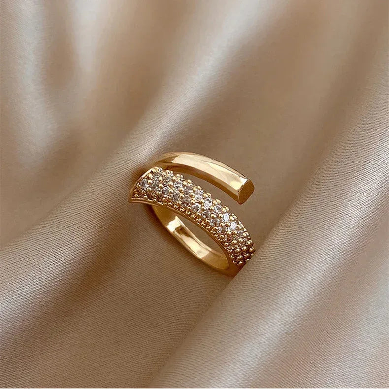 Diamond Gold Plated Ring - Viexta