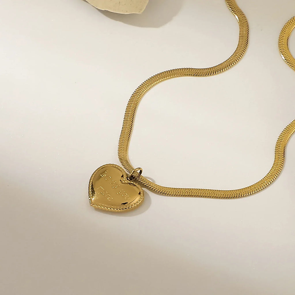Thick Heart Necklace - Viexta