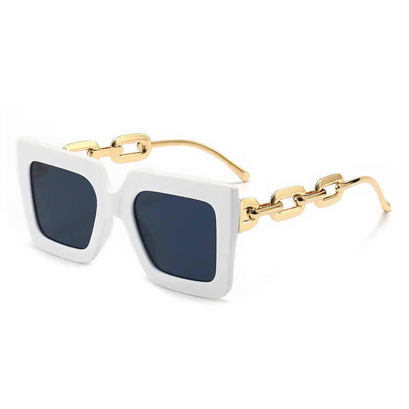 Square Chain Personalized Fashion Sunglasses For Women