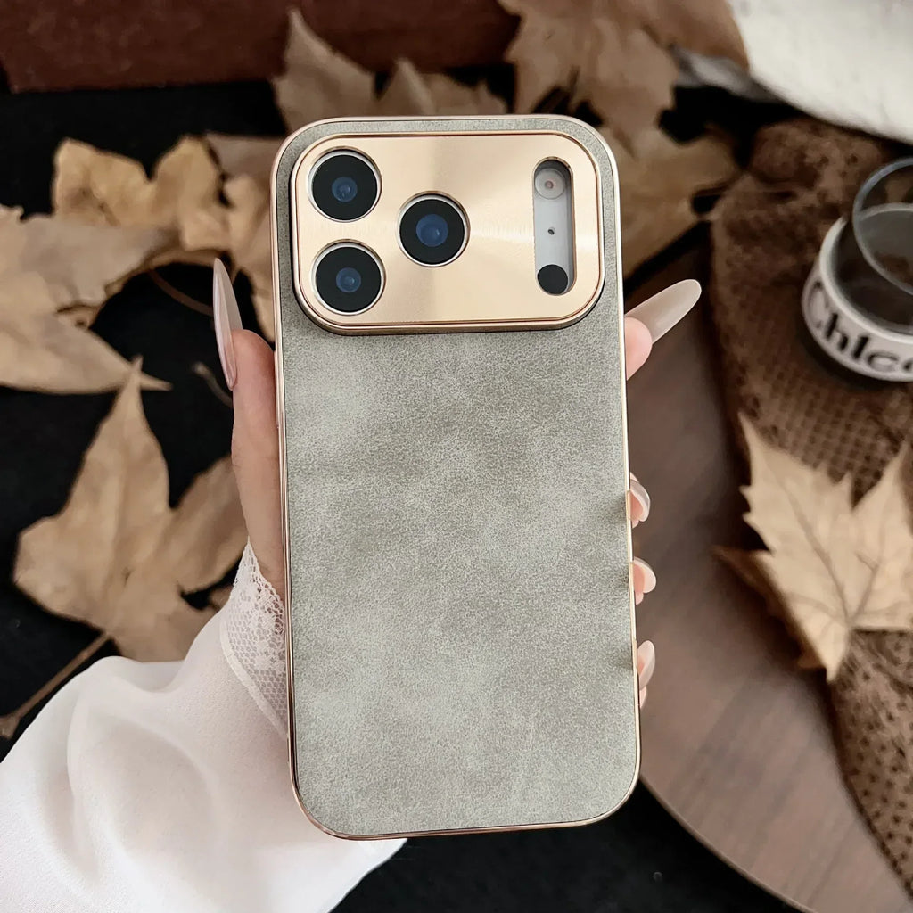 Electroplated Metal Fine Hole Lens iPhone Case - Viexta