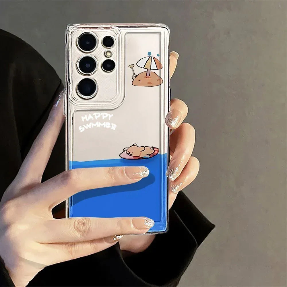 Summer Surfing Puppy Pores Samsung Case - Viexta