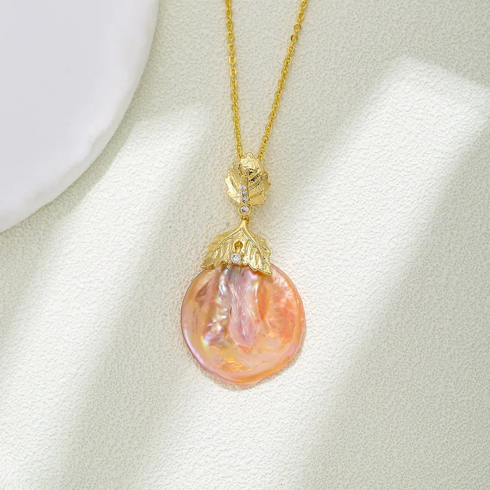 Baroque Pendant Pearl Necklace - Viexta