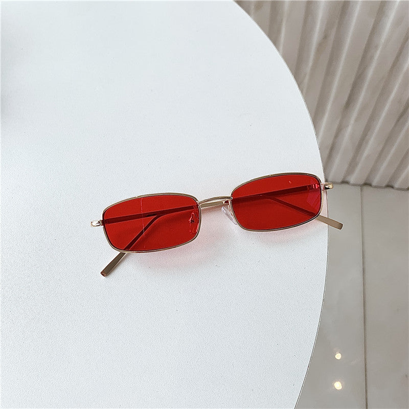 Trendy Small Frame Rectangular Sunglasses
