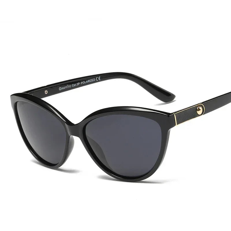 Personality Inlay Leather Polarized Sun Glasses - Viexta