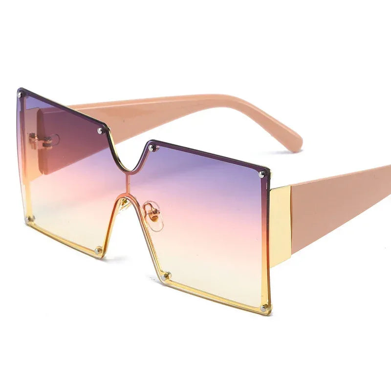 One Piece Square Sunglasses - Viexta
