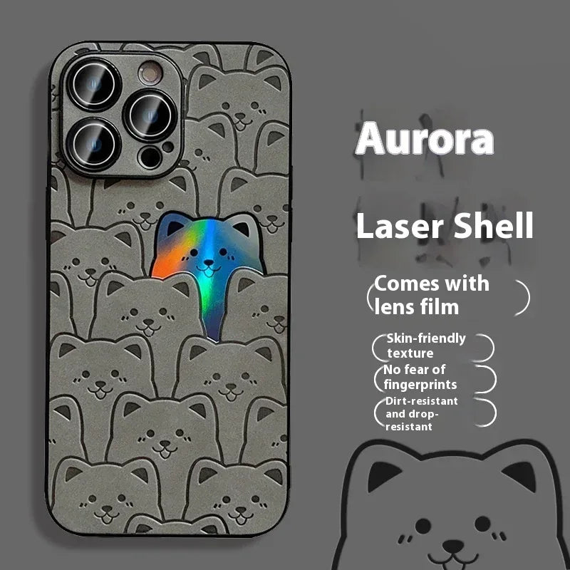 laser-full-screen-bear-iphone-case - Viexta