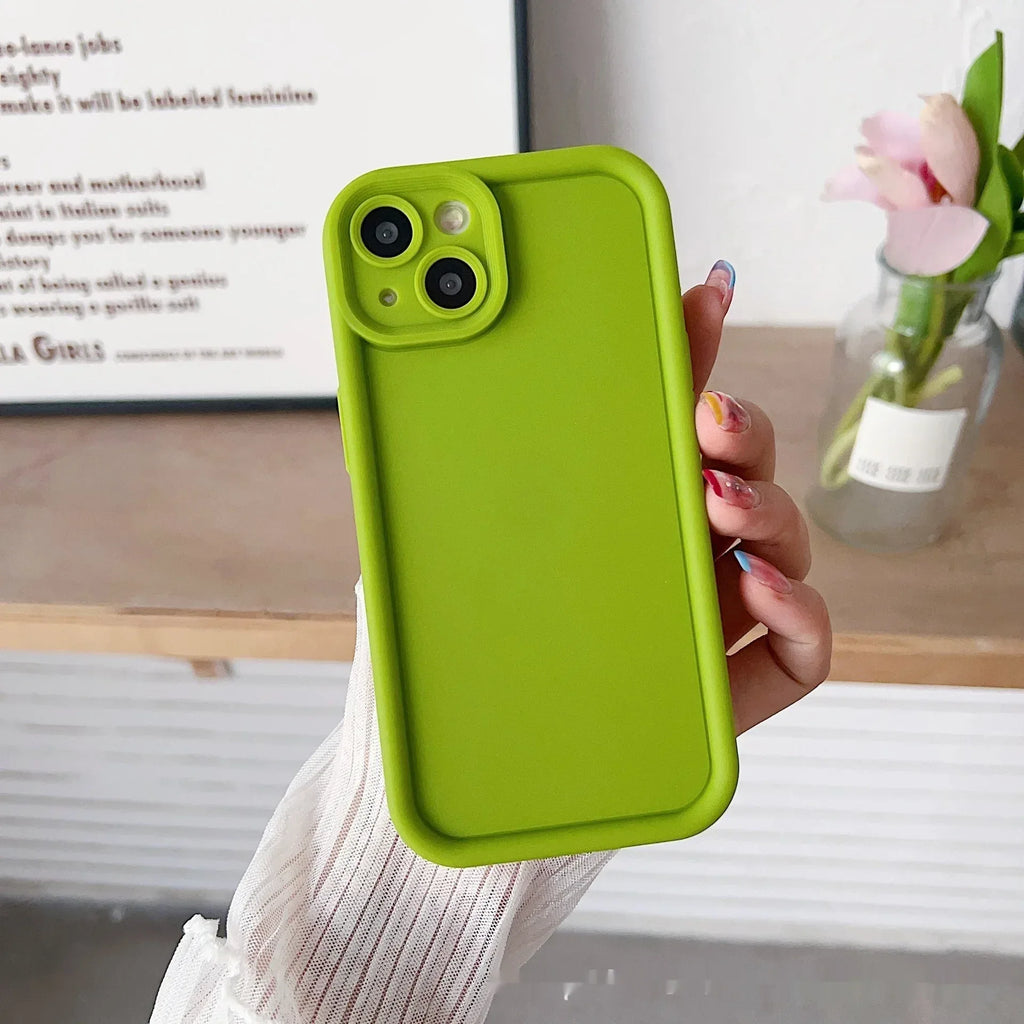 solid-color-frosted-redmi-phone-case - Viexta