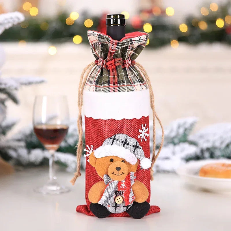 christmas-decorations-christmas-wine-bottle-socks - Viexta