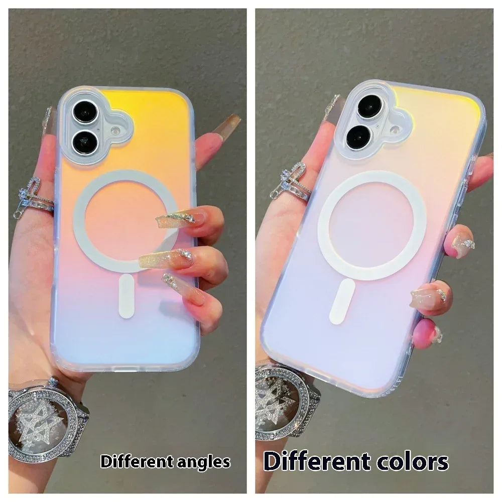 Laser Gradient Frosted iPhone Case - Viexta