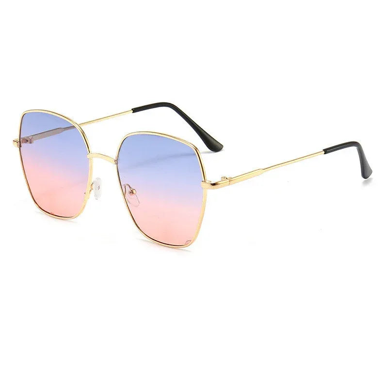 Gradual Full Frame Metal Anti Ultraviolet Sunglasses - Viexta