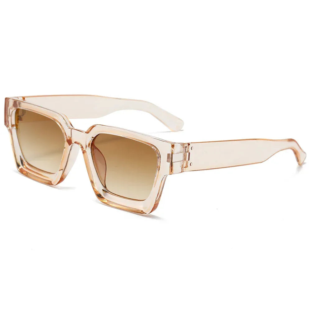 Classic Thick Square Frame Sunglasses - Viexta