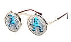 Men's Casual Retro Metal Punk Steam Flip Sunglasses - Viexta