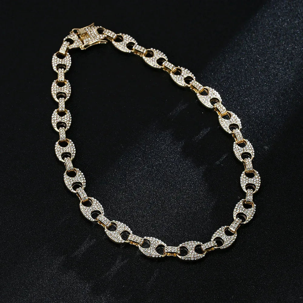 diamond-inlaid-necklace - Viexta