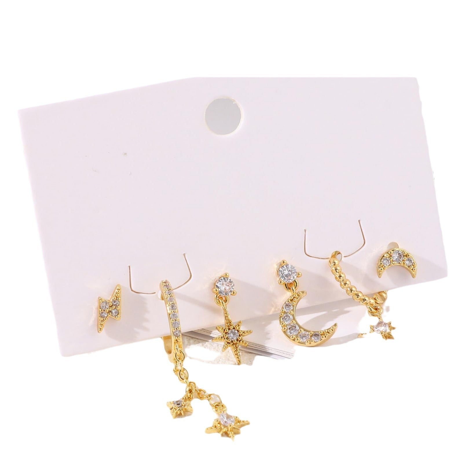 14k 6piece Women's Ear Stud Set