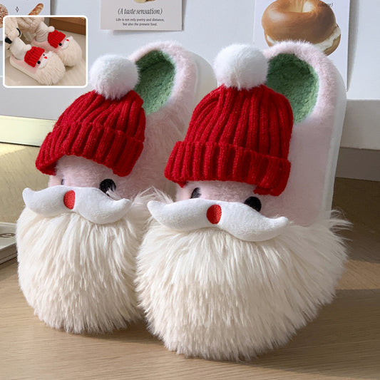 Cute Christmas Santa Claus Home Slippers