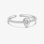 S925 Sterling Silver Eight Awn Star Micro Zircon Ring - Viexta