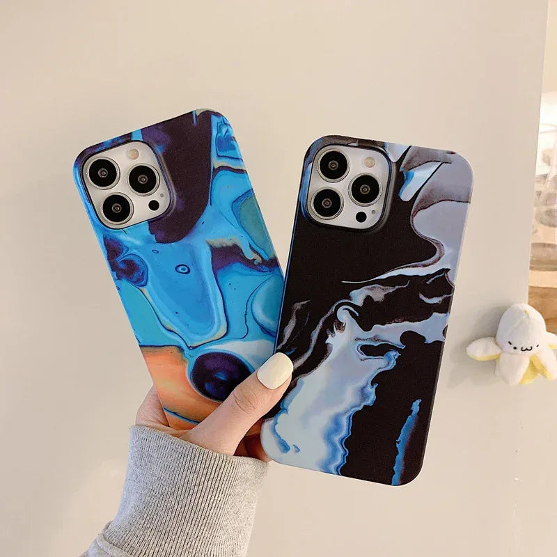 Water Sticker Marbling iPhone Case - Viexta