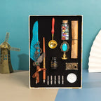 Vintage Feather pen & mirror gift hamper - Viexta