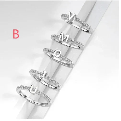 s925-sterling-silver-micro-inlaid-letters-ring - Viexta