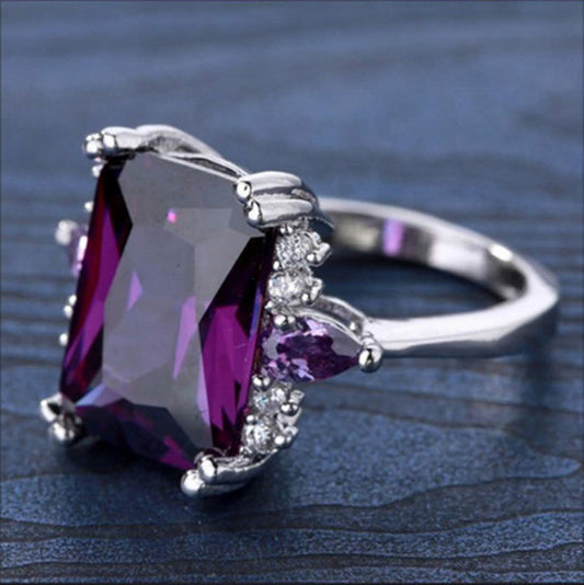 Purple Zirconium Ring