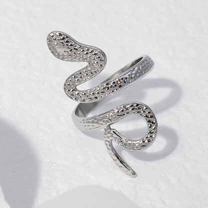 Stainless Steel Adjustable Opening Snake Ring