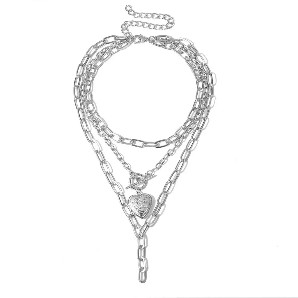 Geometric Thick Tassel Necklace - Viexta