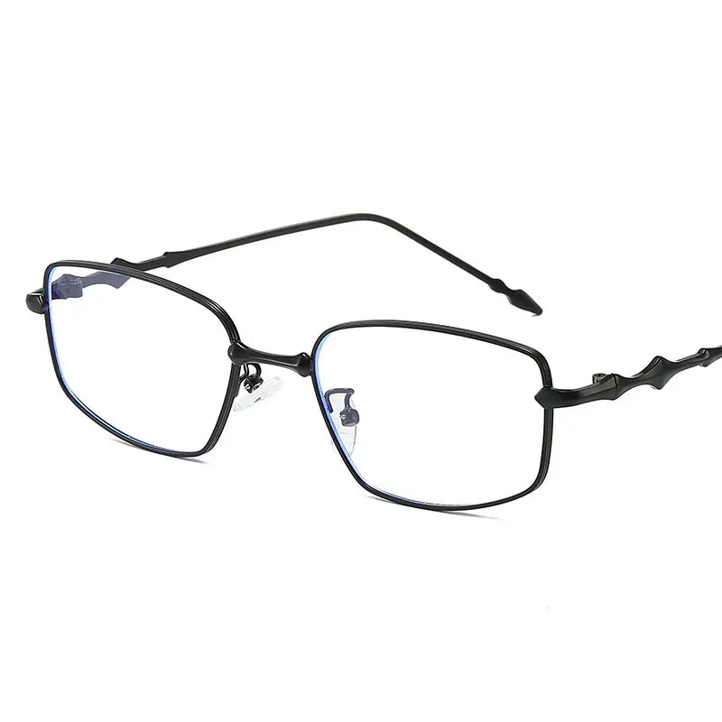anti-blue-light-metal-flat-light-eyeglass-frame - Viexta