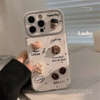 Ink-splashed 3D Coffee Bear iPhone Case