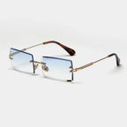 Rimless Rectangle Sunglasses - Viexta