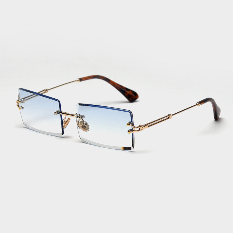 Rimless Rectangle Sunglasses