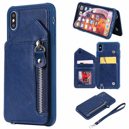 Zipper Wallet Case With Stand Tpu Anti-fall Shell case