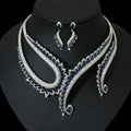 ins-wind-zircon-necklace-earring-set - Viexta