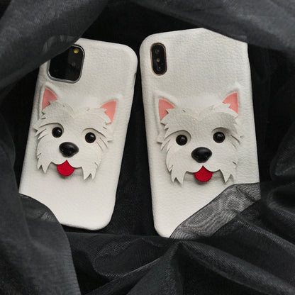 Cute PU Dog iPhone Case