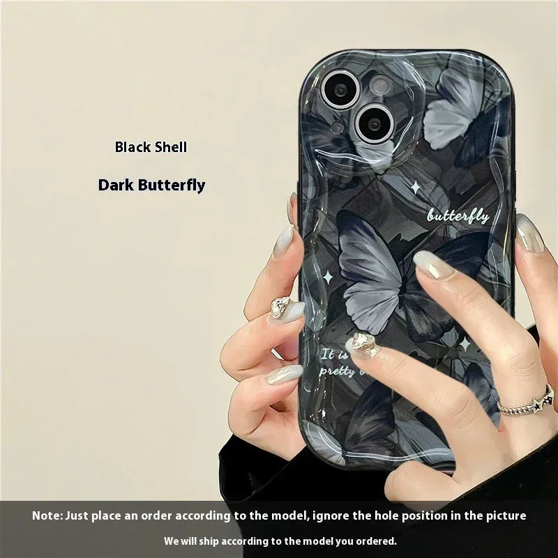 Butterfly Bracket Silicone Drop-resistant iPhone Case - Viexta