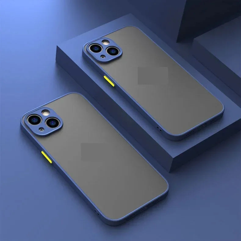 fine-hole-all-inclusive-frosted-contrast-iphone-case - Viexta