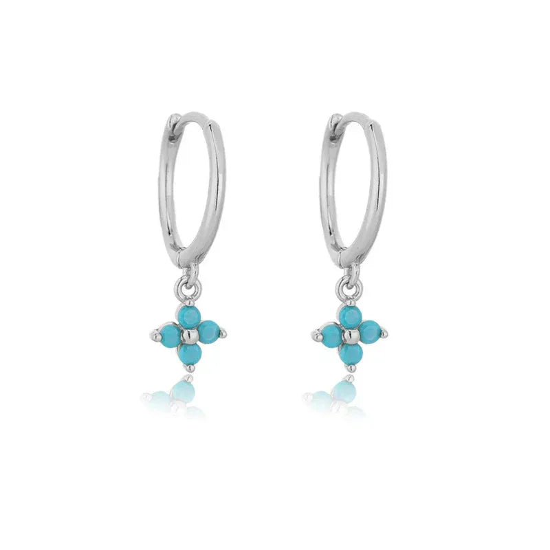 flower-rhinestone-earrings - Viexta