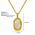 Irregular Geometric Titanium Steel Gold-plated Necklace - Viexta
