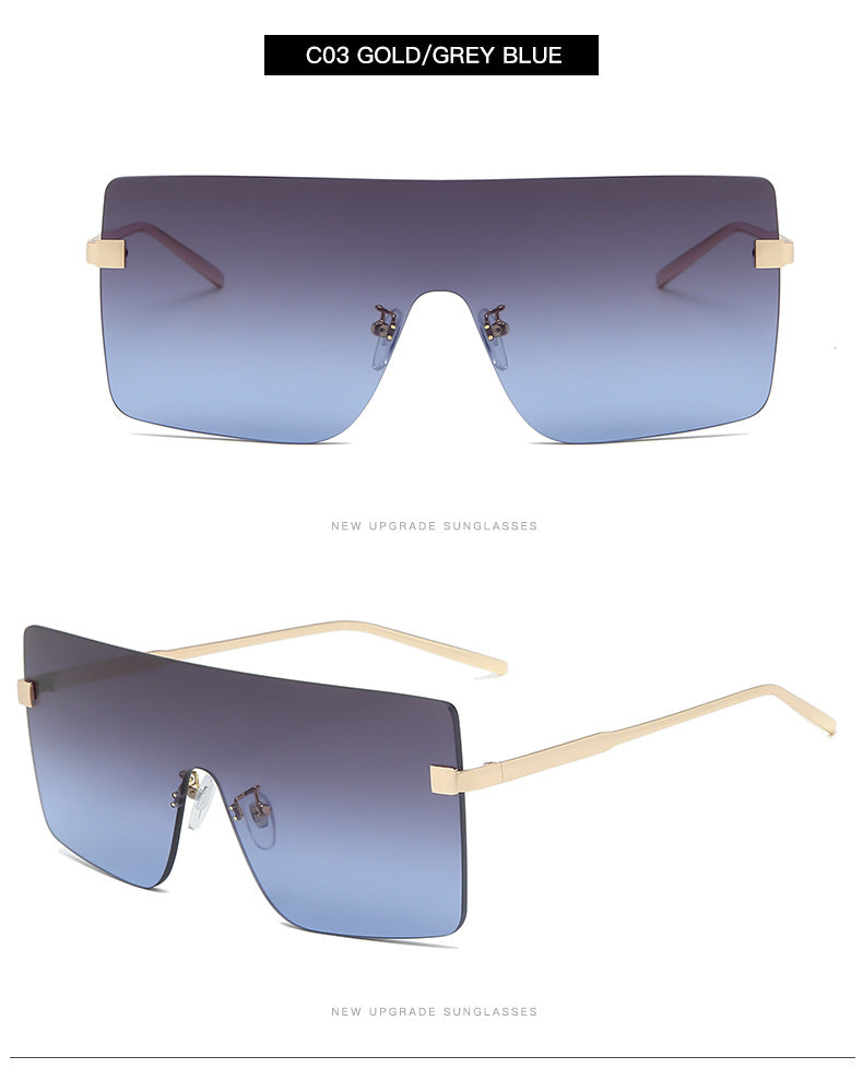New Fashion Large Square Sunglasses Women Trend Gradient Sunglasses Men Sunglasses